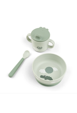 Done by Deer Foodie first meal set Happy clouds Green