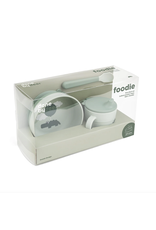 Done by Deer Foodie first meal set Happy clouds Green