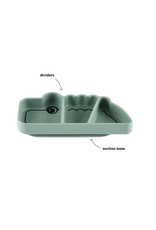 Done by Deer Silicone Stick&Stay snackplate Croco Green