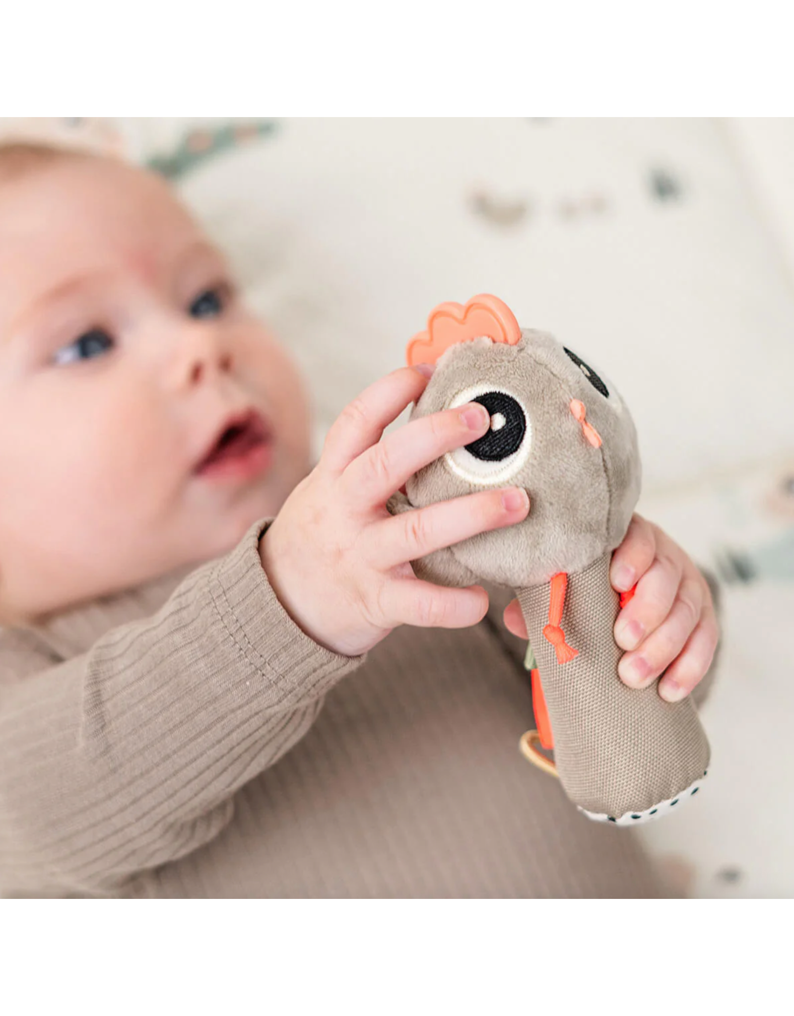 Done by Deer Sensory rattle Tiny farm Sand