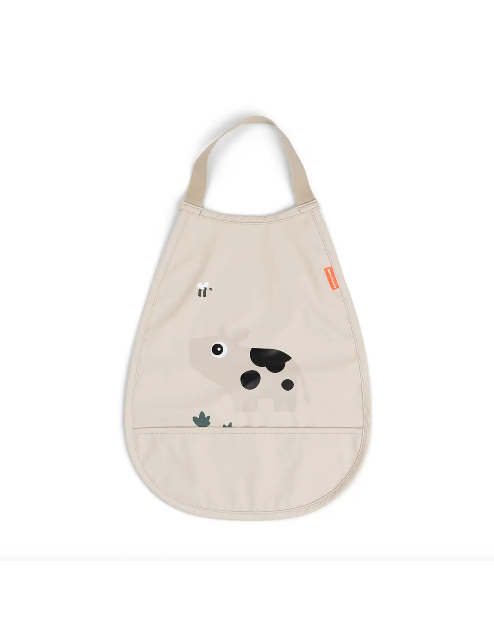 Done by Deer Pull-over bib Tiny farm Sand