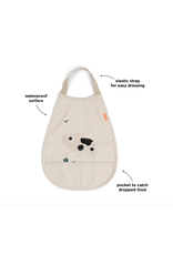 Done by Deer Pull-over bib Tiny farm Sand Done by Deer Pull-over bib Tiny farm Sand