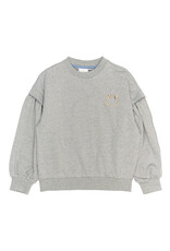 THE NEW TNRenata Glitter Sweatshirt Light Grey Melange