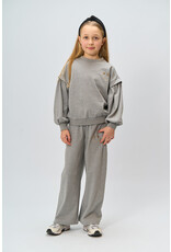 THE NEW TNRenata Wide Glitter Sweatpants Light Grey Melange
