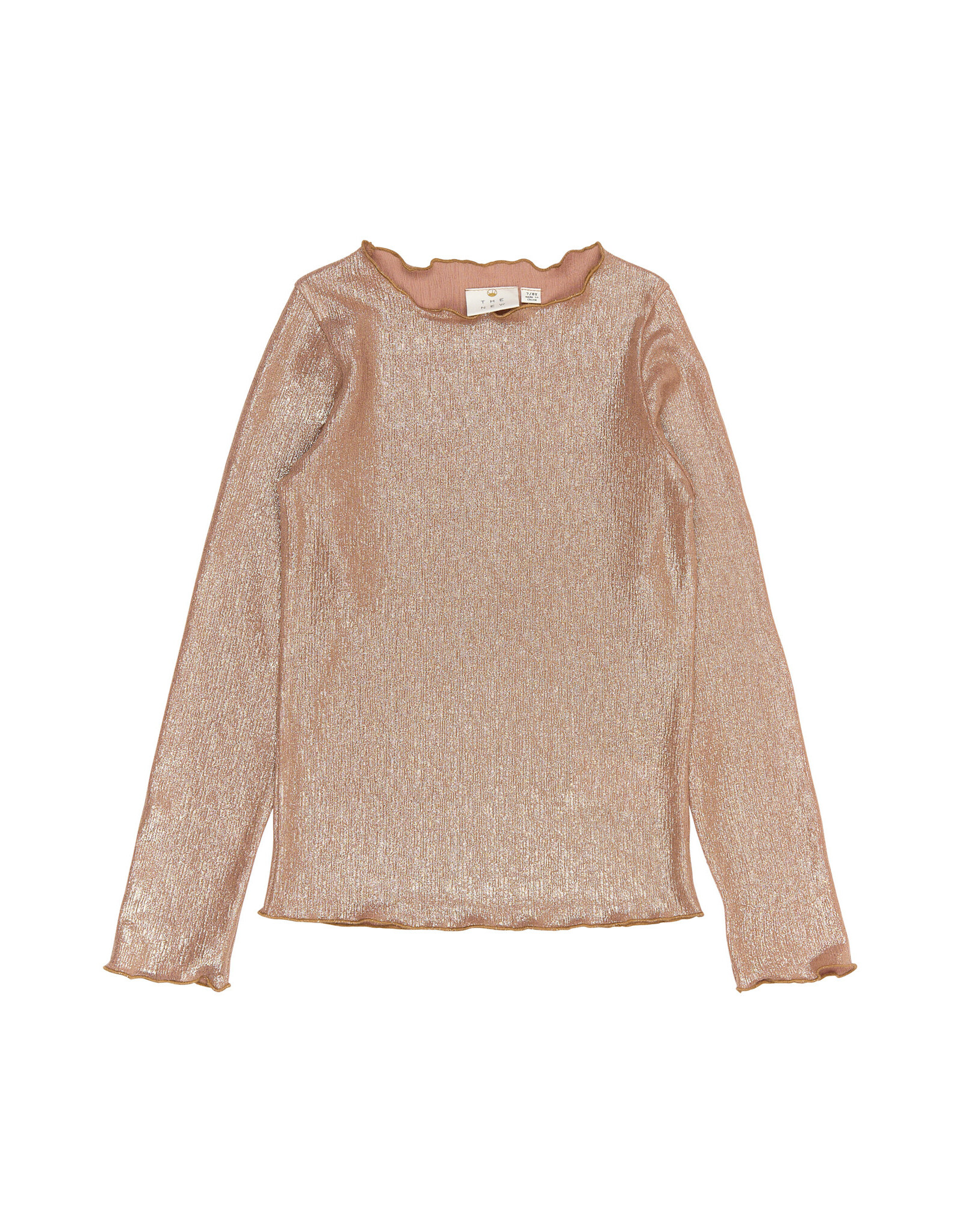 THE NEW TNRosalind L_S Glitter Tee GOLD