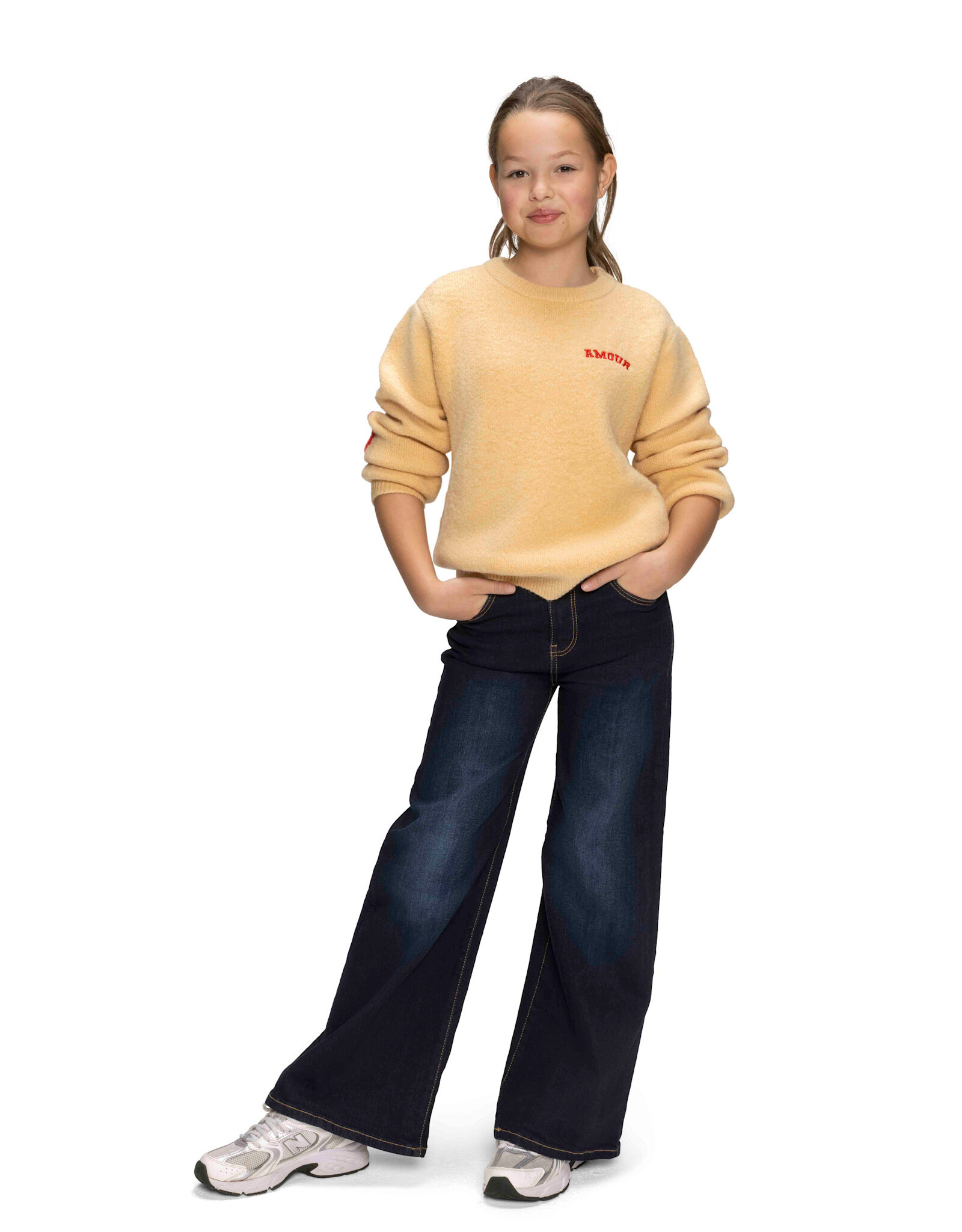 Retour Celeste Wide dark grey denim