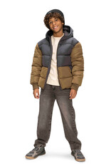 Retour Manuel Oversized brown grey denim