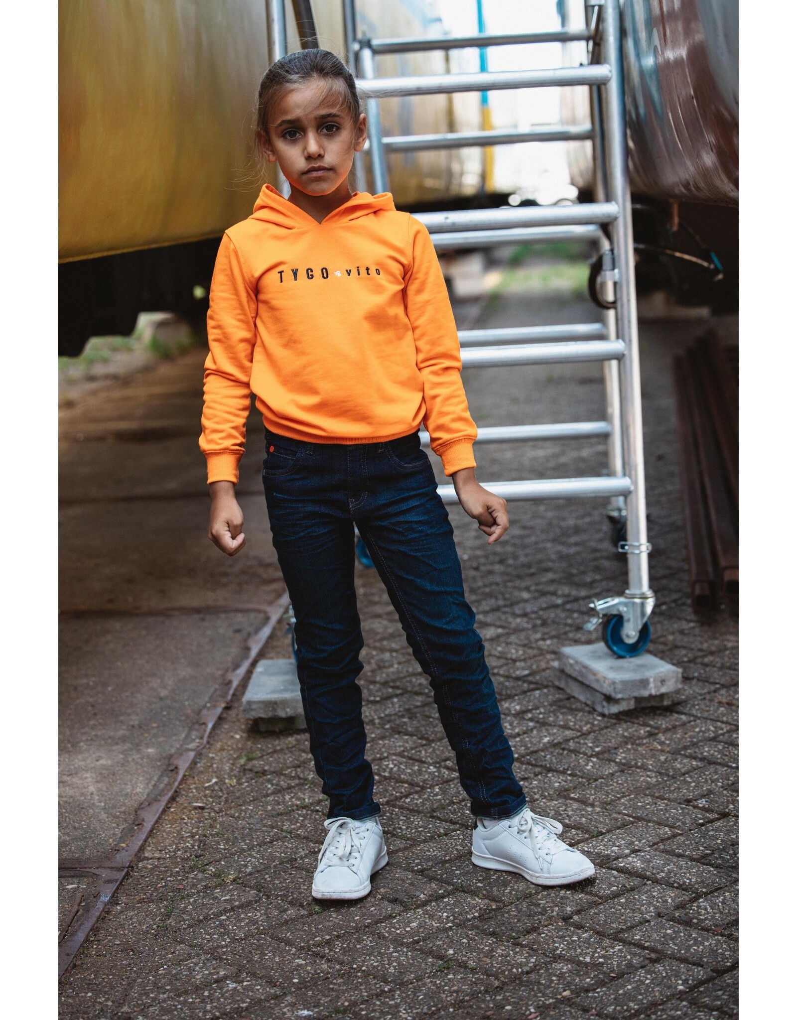 Tygo & vito TV boys hoodie TYGO & vito emb Orange Clownfish