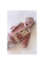 Feetje Bouclé jasje - Woodland Bloom Offwhite