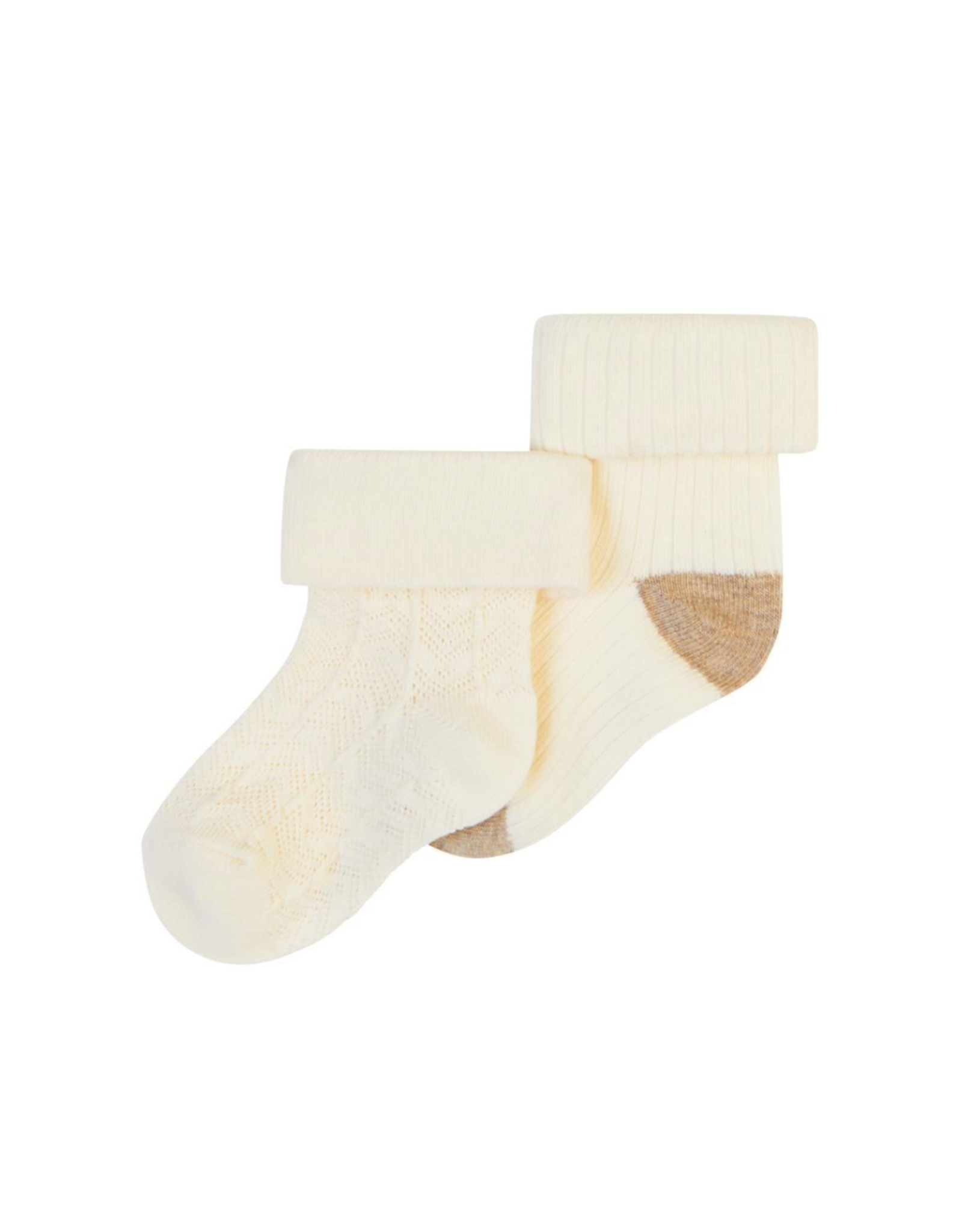Noppies Unisex sock Germuno Buttercream 0-3 mnd