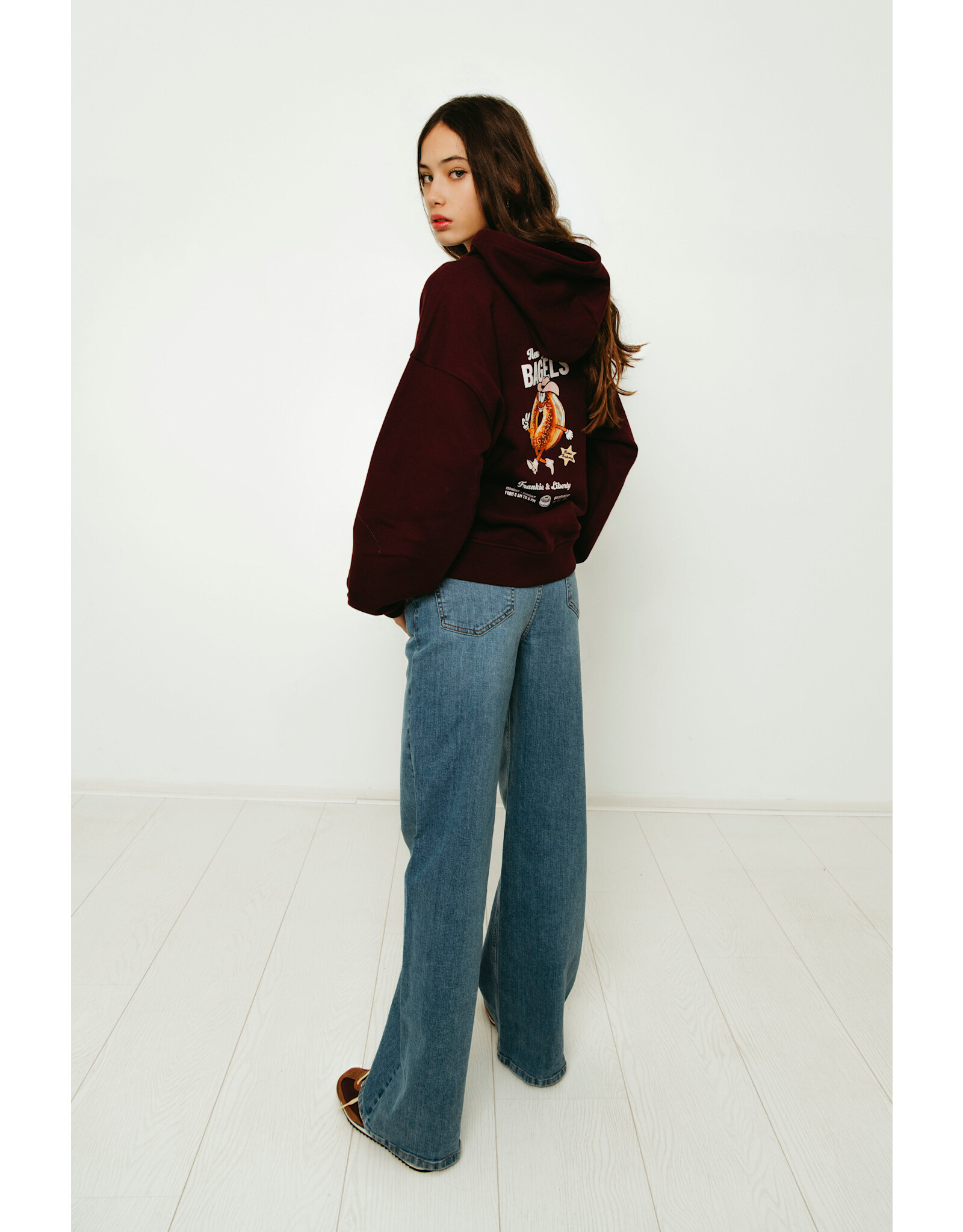 FRANKIE&LIBERTY Taissa Hoodie Bagel GRAPE RED