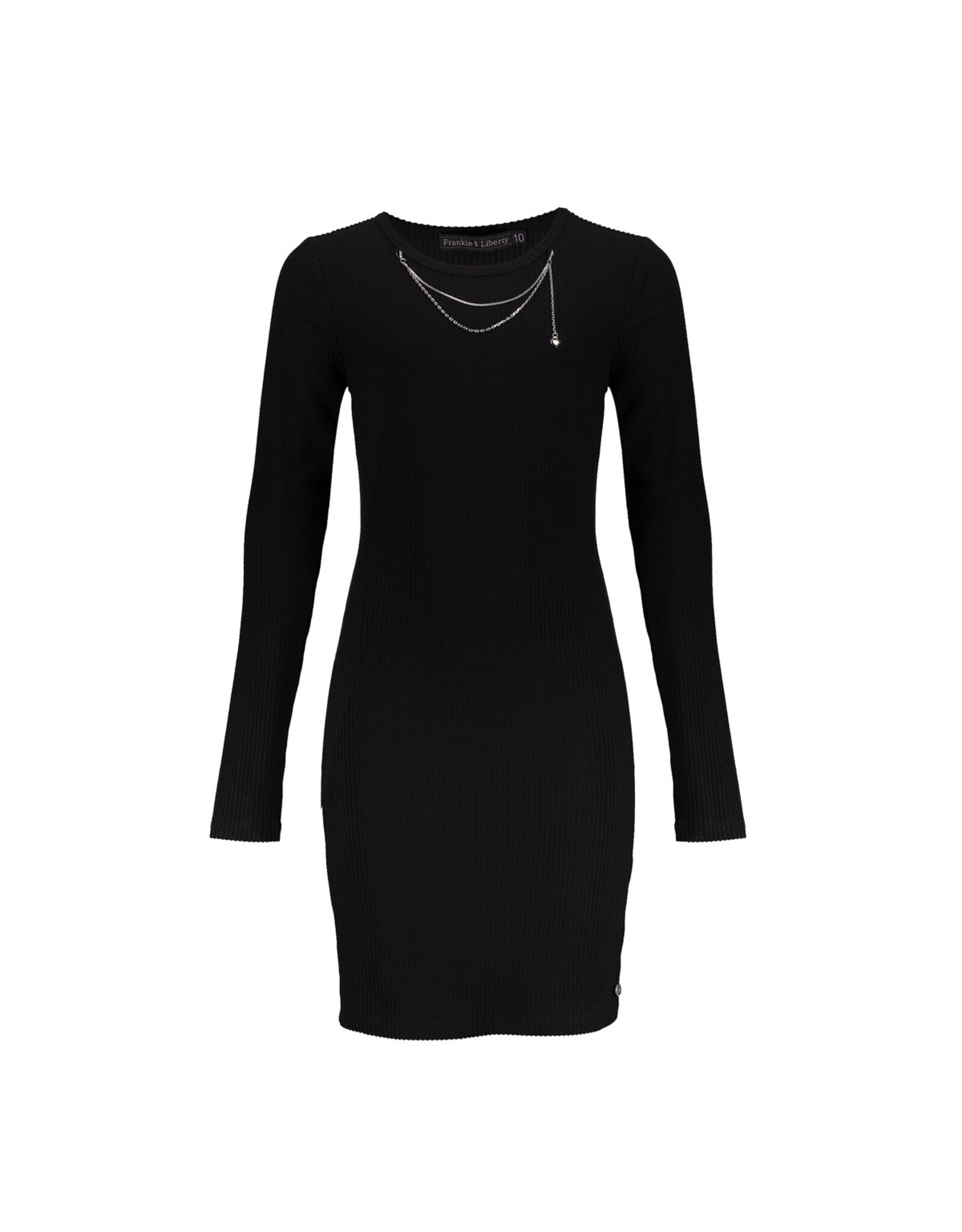 FRANKIE&LIBERTY Tessa Necklace Rib Dress 03 BLACK