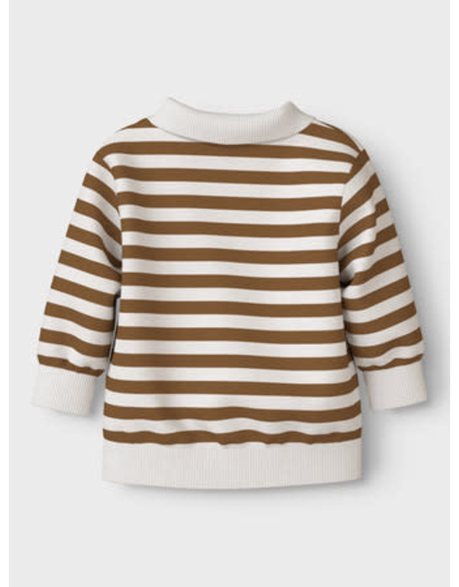 Name it NBMNILSEN LS POLO SWEAT UNB Rubber