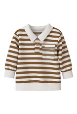 Name it NBMNILSEN LS POLO SWEAT UNB Rubber