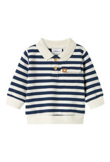 Name it NBMNILSEN LS POLO SWEAT UNB Insignia Blue