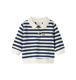 Name it NBMNILSEN LS POLO SWEAT UNB Insignia Blue