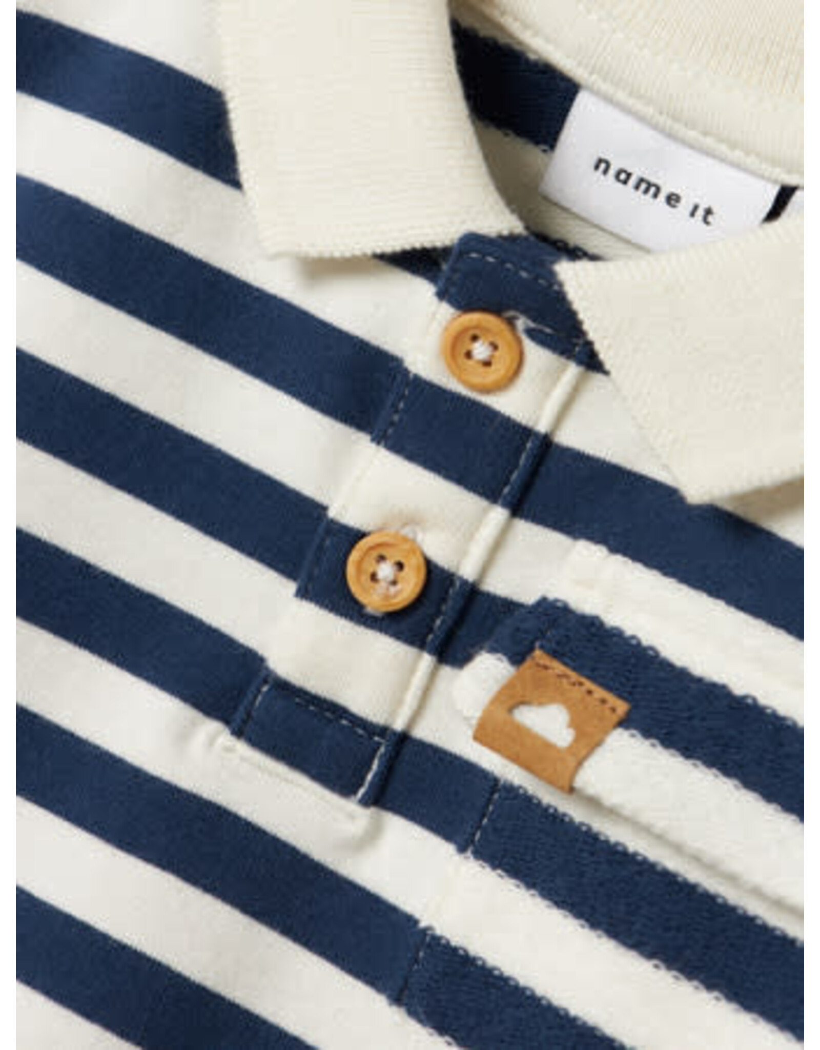 Name it NBMNILSEN LS POLO SWEAT UNB Insignia Blue