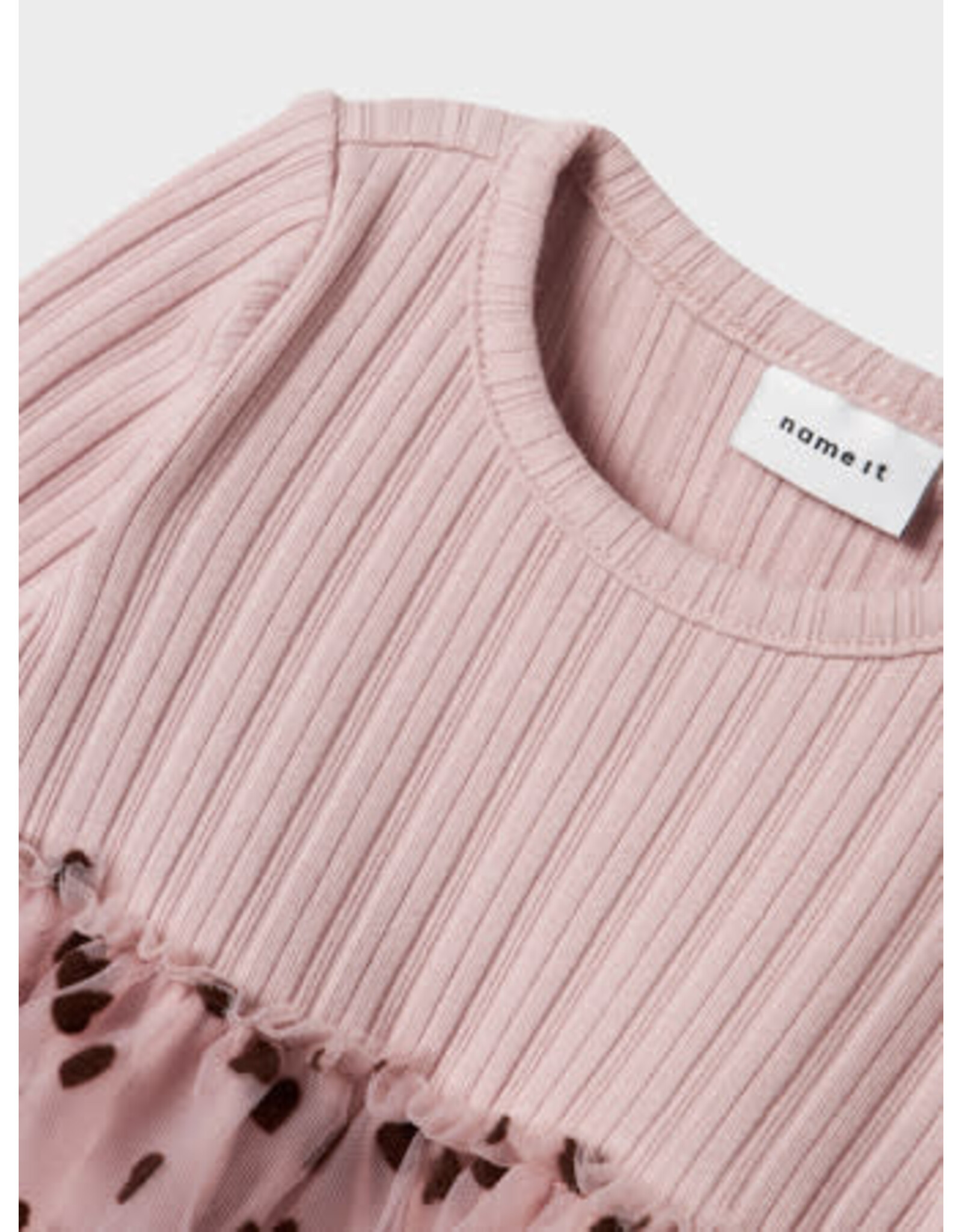 Name it NBFNEA LS TULLE DRESS Burnished Lilac