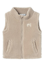 Name it NMNLOFEN NREG TEDDY WAISTCOAT Pure Cashmere