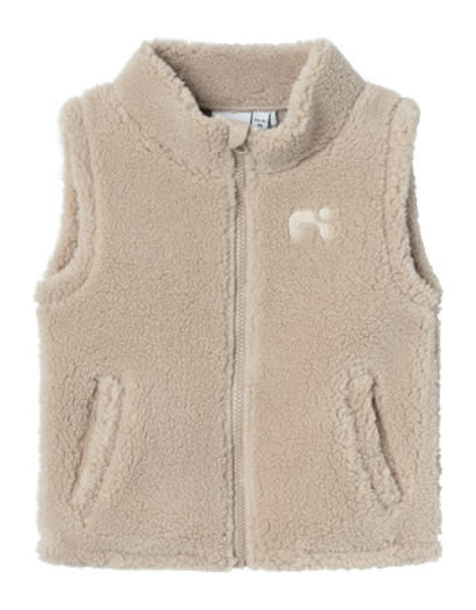 Name it NMNLOFEN NREG TEDDY WAISTCOAT Pure Cashmere