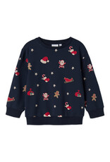 Name it NMNROHOM LS NREG SWEAT BRU Navy Blazer