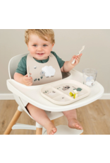 Done by Deer Foodie compartment plate Tiny farm Sand