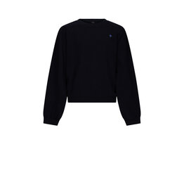 Nobell Kaila Furry Sweat with contrast cuffs Navy Blazer