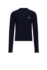 Nobell Krop Rib Jersey Essential Crop Top Navy Blazer