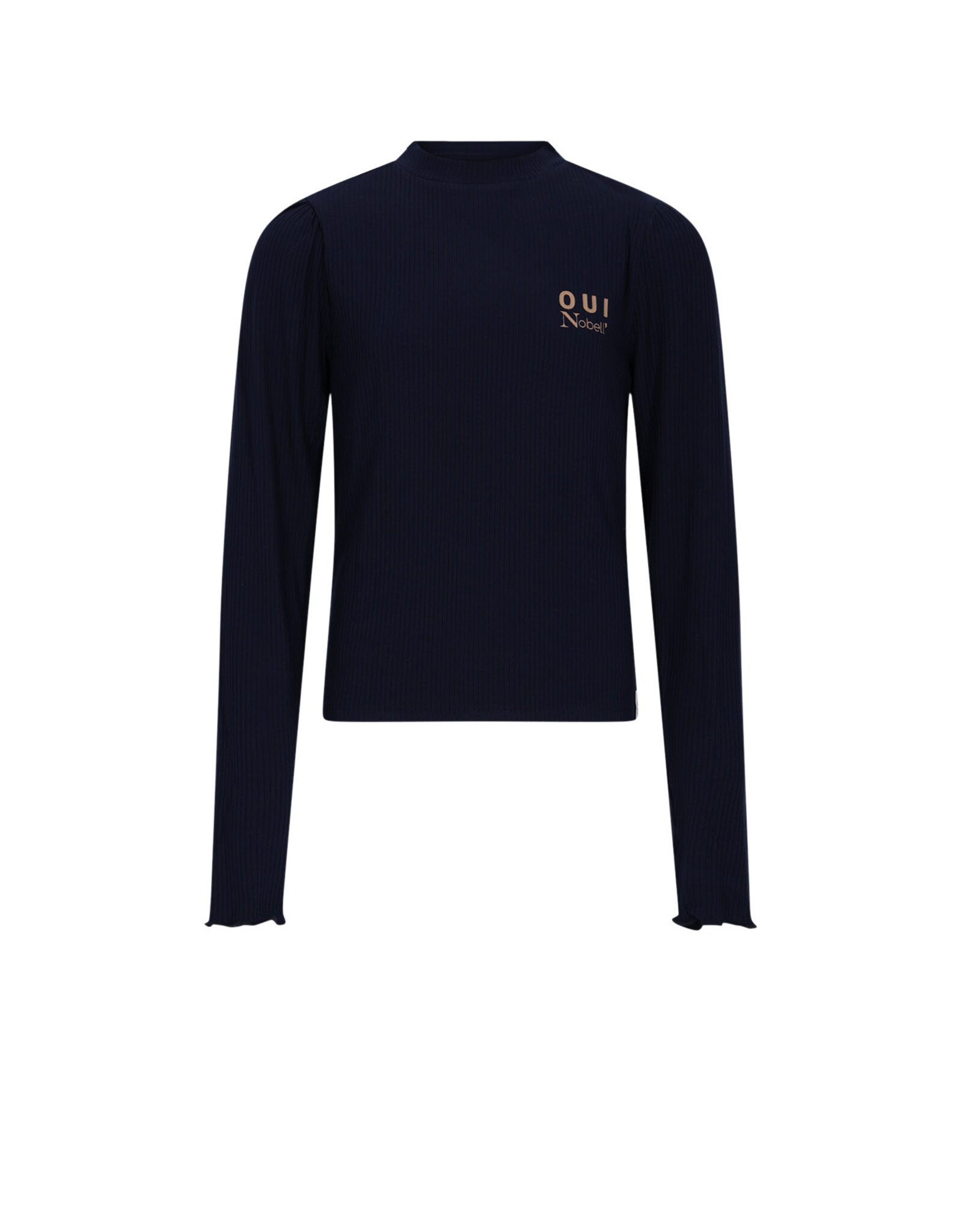 Nobell Krop Rib Jersey Essential Crop Top Navy Blazer