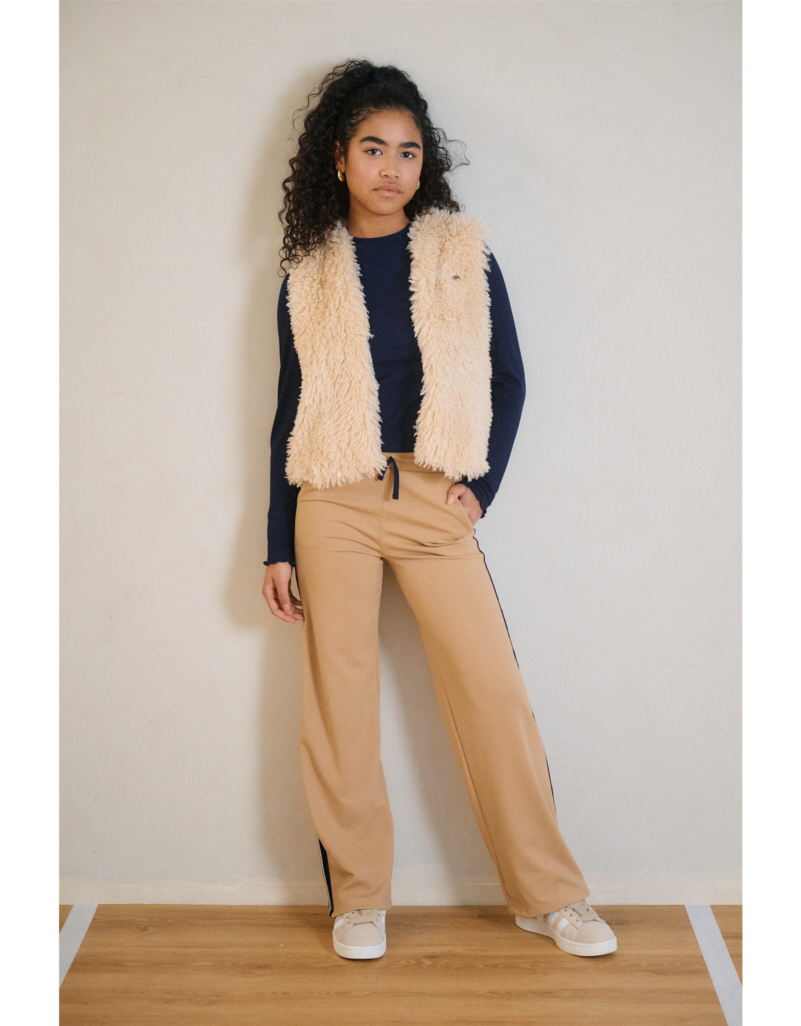 Nobell Krop Rib Jersey Essential Crop Top Navy Blazer