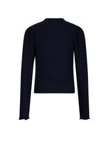 Nobell Krop Rib Jersey Essential Crop Top Navy Blazer