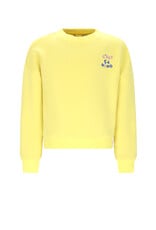Nono Konono Furry Sweat with C'est La Vie artwork Light Lemon