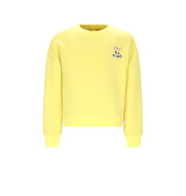 Nono Konono Furry Sweat with C'est La Vie artwork Light Lemon