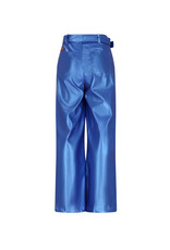 Nono Simona PU Fake Leather Wide leg Pants Nautical Blue