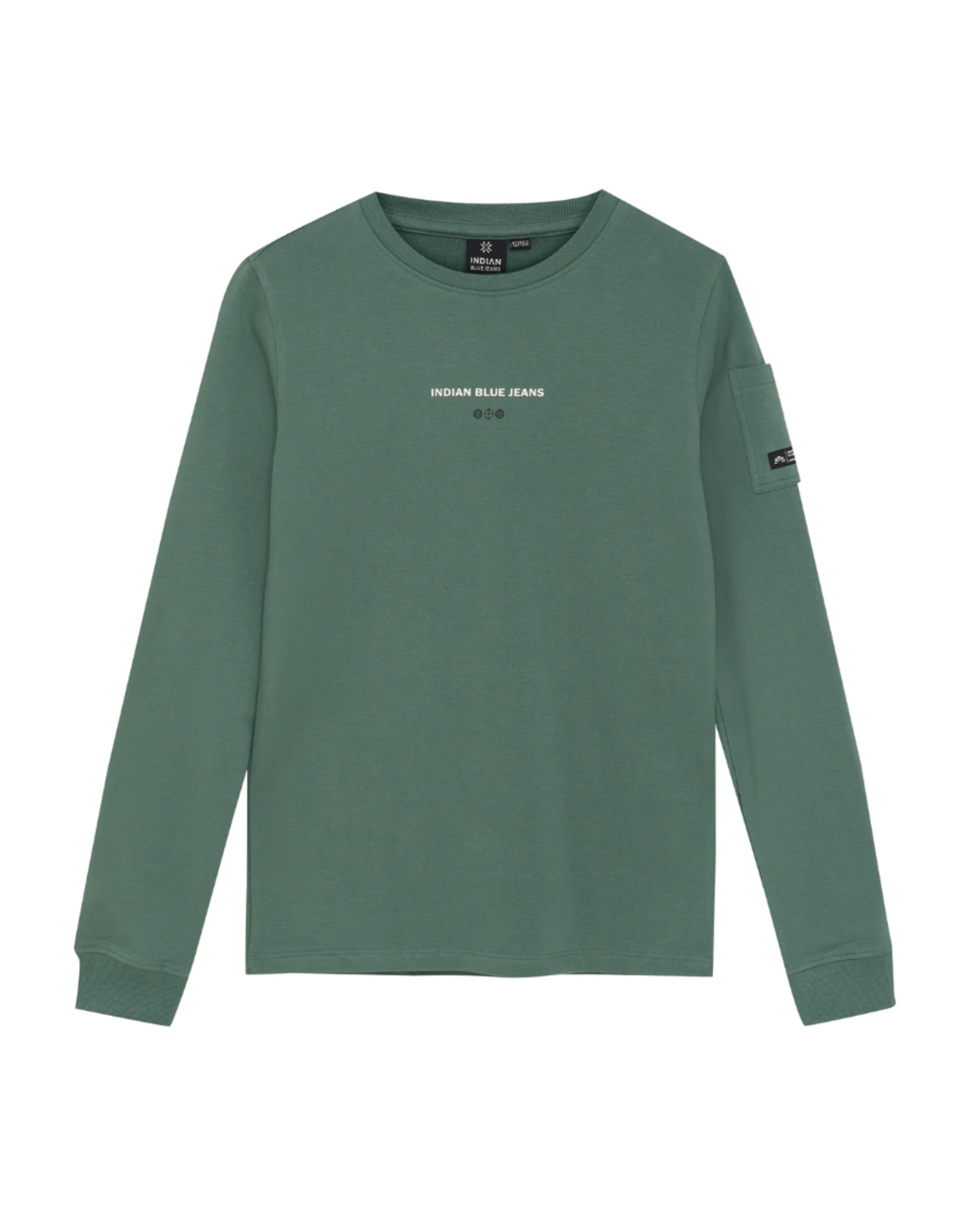 Indian Blue Jeans T-Shirt Longsleeve Backprint Dark Forest