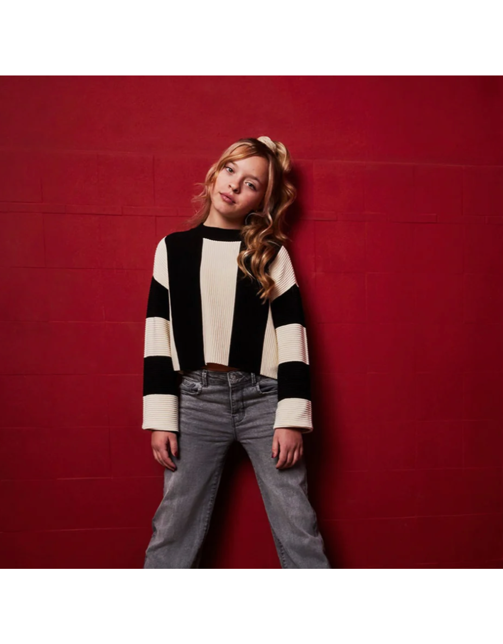 Indian Blue Jeans Knitwear Stripe Black