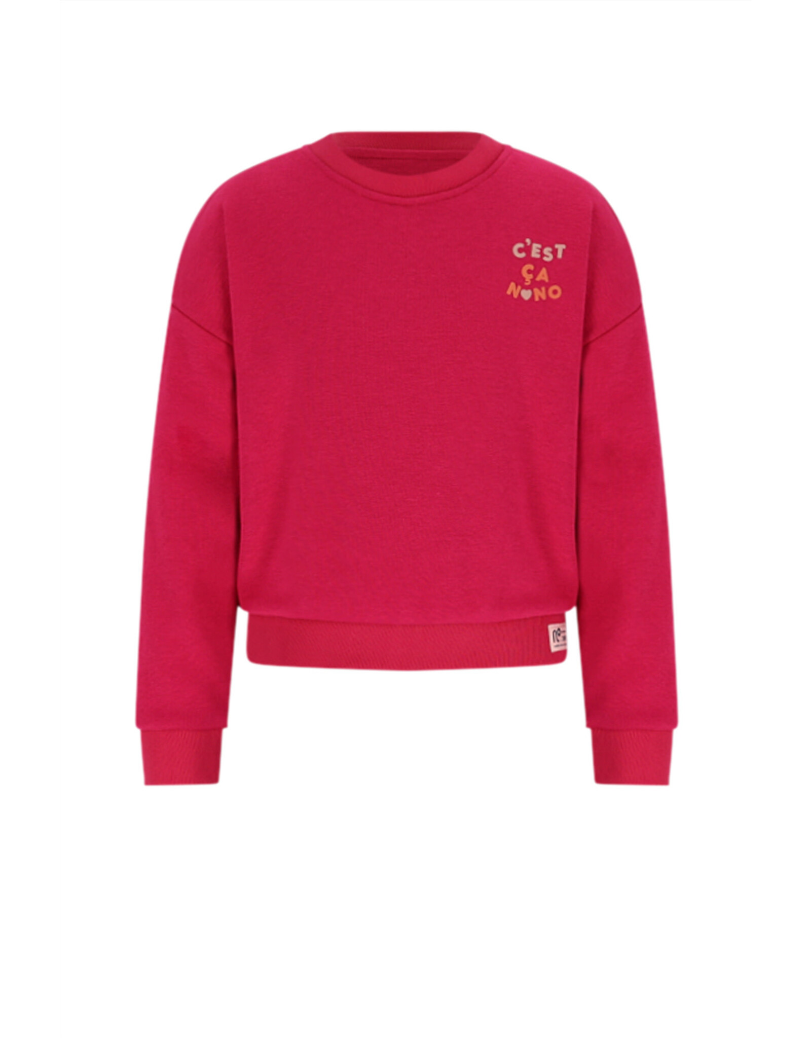 Nono Konono Furry Sweat with C'est La Vie artwork Cerise Pink