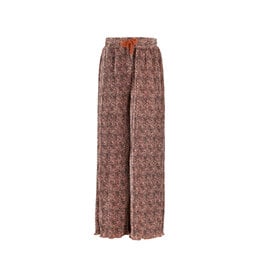 Nono Sun AOP Leopard Plissee Palazzo Taupe