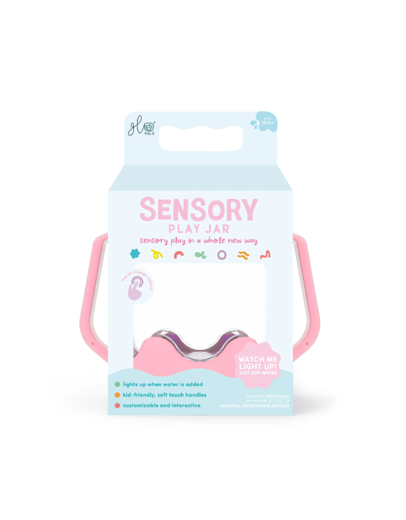 Glo pals Sensory play cup Bubble gum