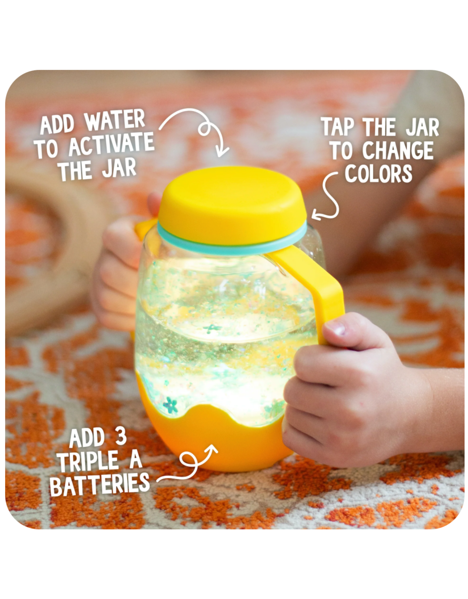 Glo pals Sensory play cup Cloud grey