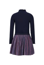 Like Flo Miley Flo girls dress with glitter skirt Navy