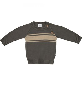 Klein Knitted Sweater Stripes Grey AW25