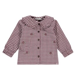 BABYFACE baby girls blouse long sleeve burgundy 2