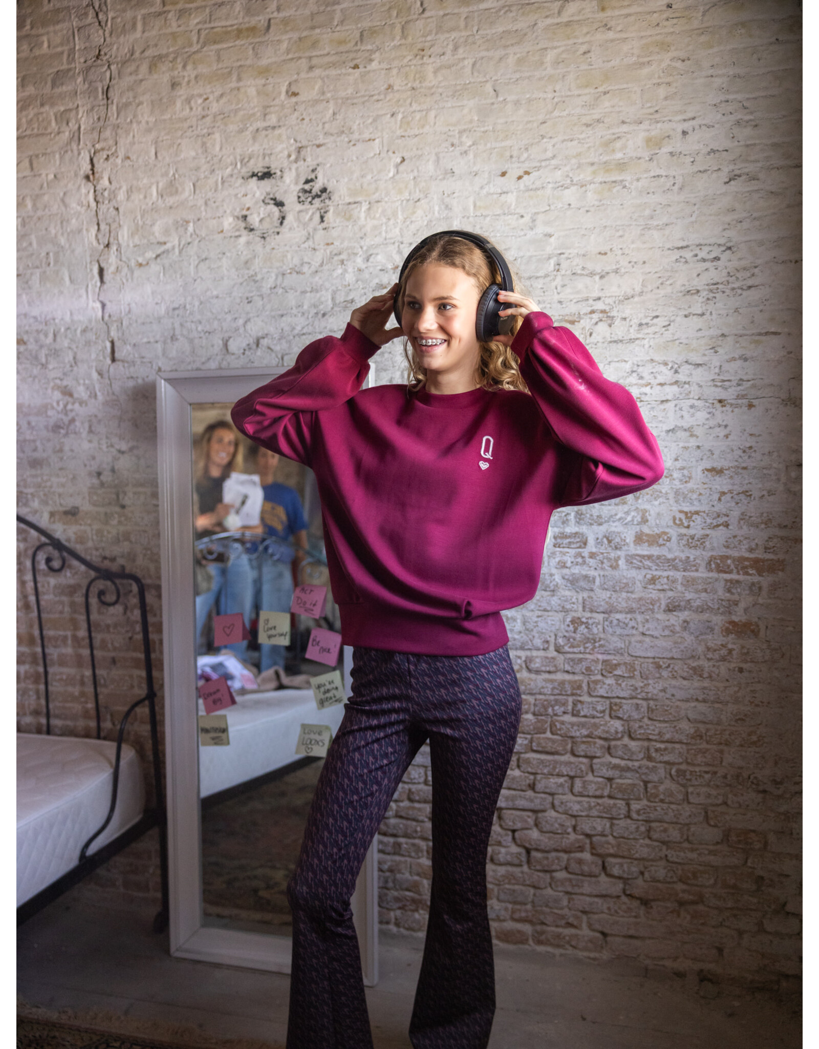 Looxs 10Sixteen Sweater Red rose