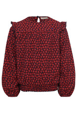 Little Looxs Little crinckle top Red flower