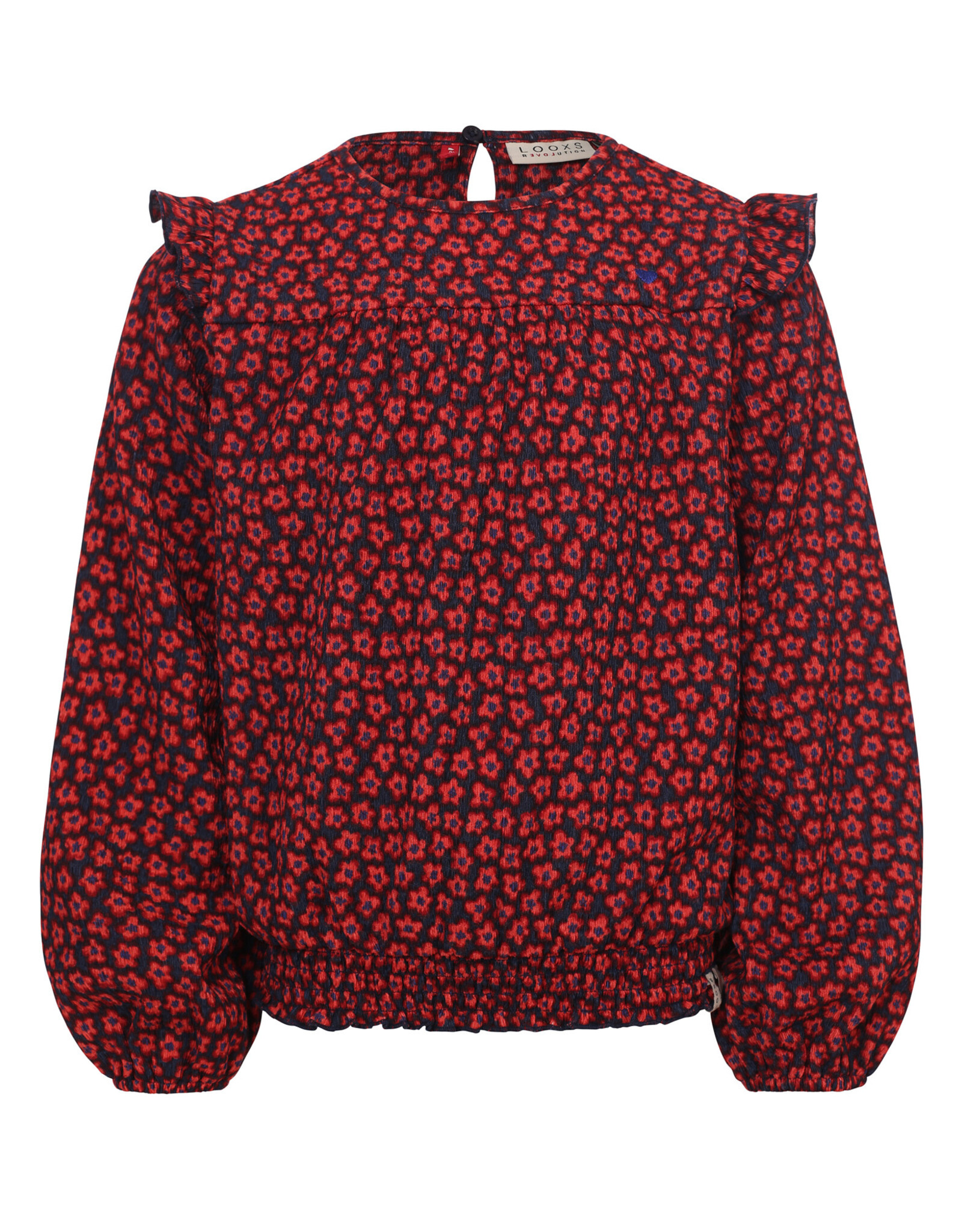 Little Looxs Little crinckle top Red flower