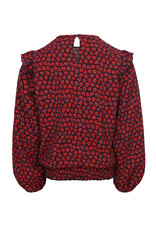 Little Looxs Little crinckle top Red flower