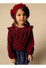 Little Looxs Little crinckle top Red flower