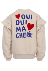 Little Looxs Little sweater with ruffles soft sand W25