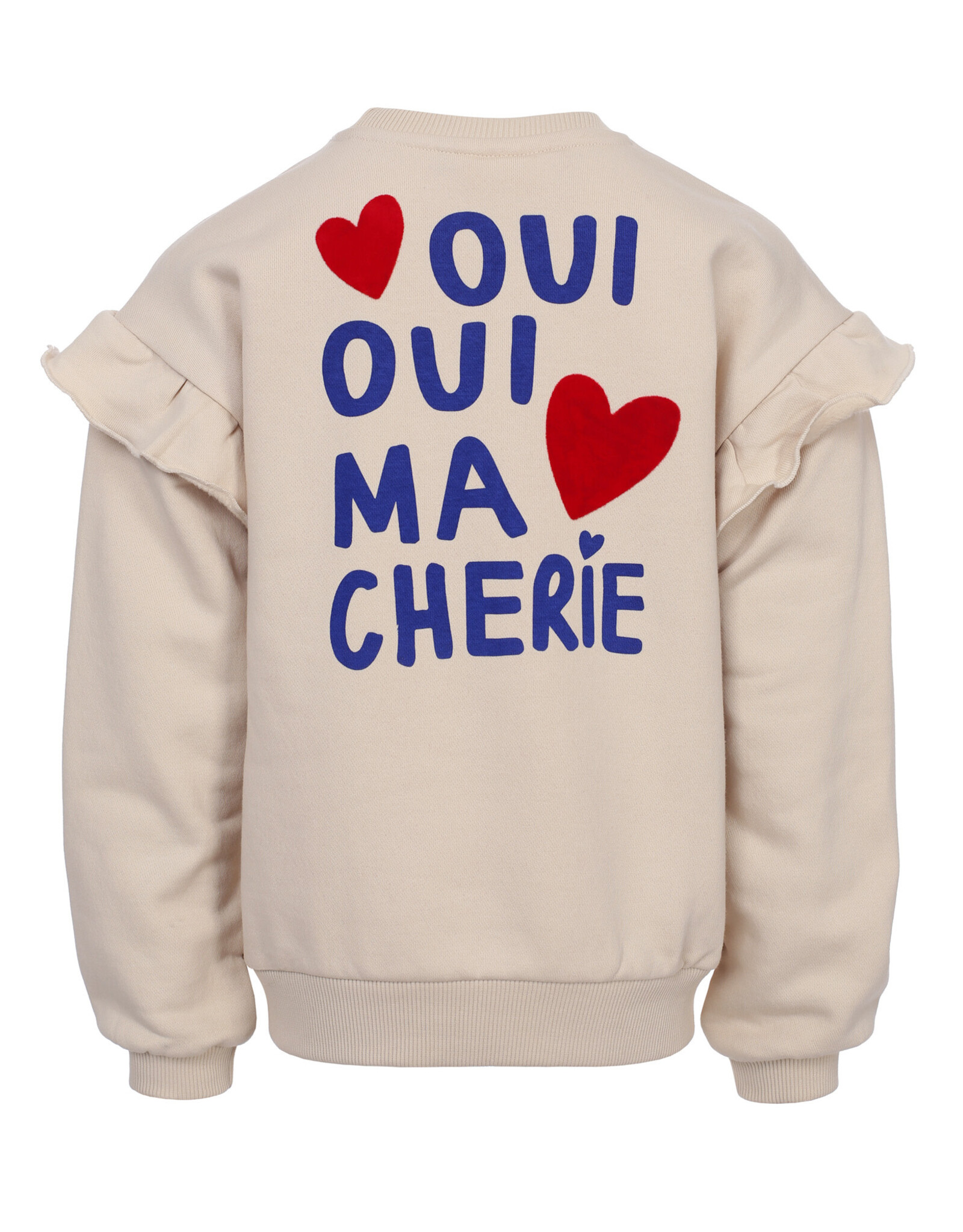 Little Looxs Little sweater with ruffles soft sand W25